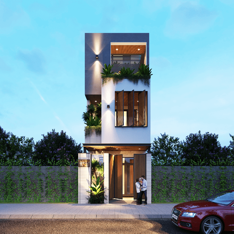 Xu hướng thiết kế mặt tiền nhà phố 5m hiện nay