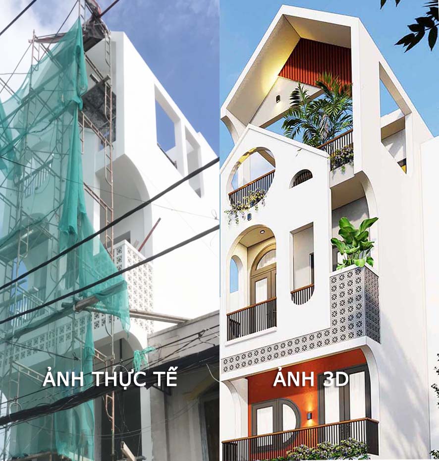 HÌNH ẢNH NHÀ PHỐ SAU 70 NGÀY KHỞI CÔNG