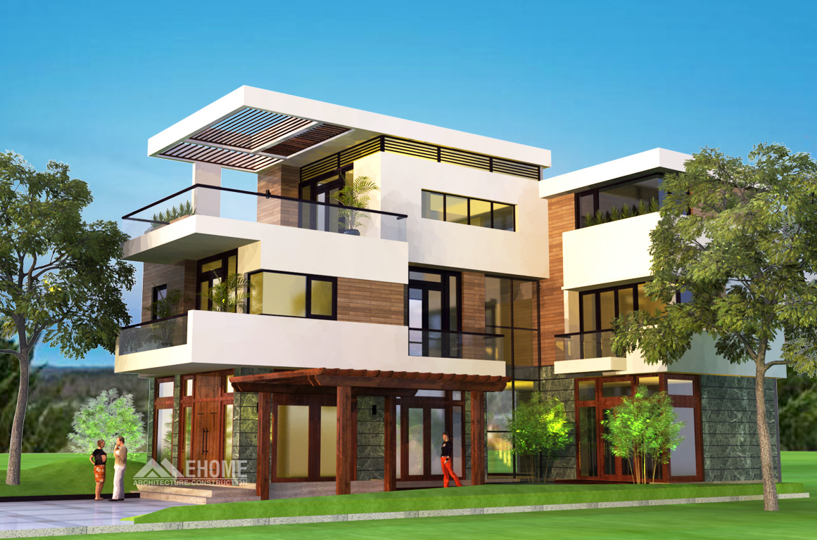 MẪU BIỆT THỰ 3 TẦNG