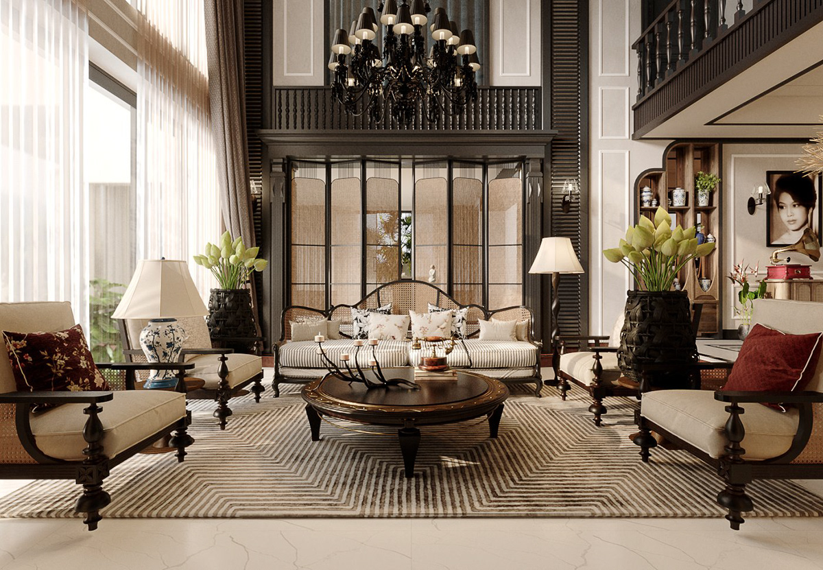 Top những thiết kế nội thất phòng khách biệt thự sang trọng nhất 2024