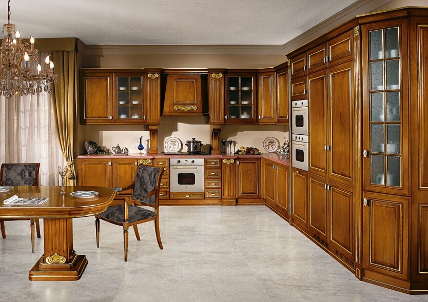 Chọn tủ bếp gỗ tự nhiên hay gỗ công nghiệp để nhà bếp sang ?