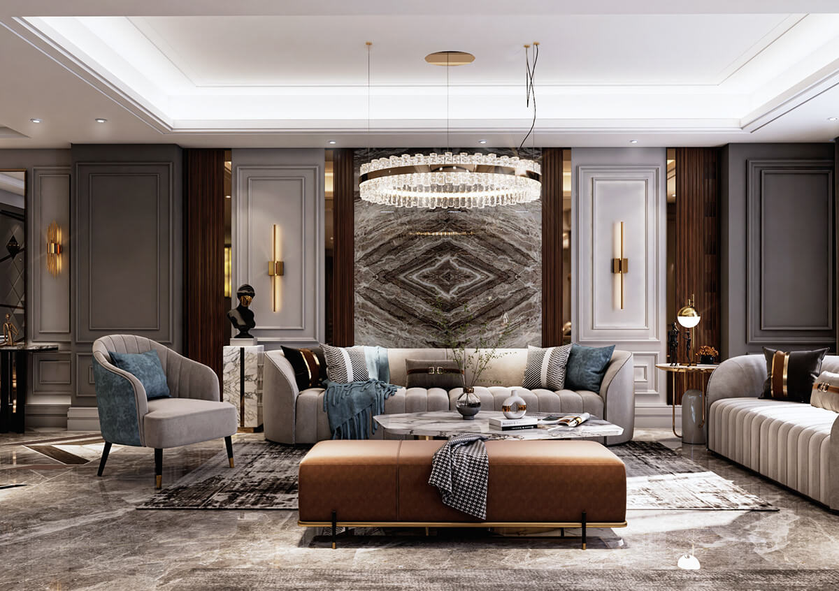 4 Vật liệu giúp nhà tân cổ điển sang trọng và đẳng cấp hơn